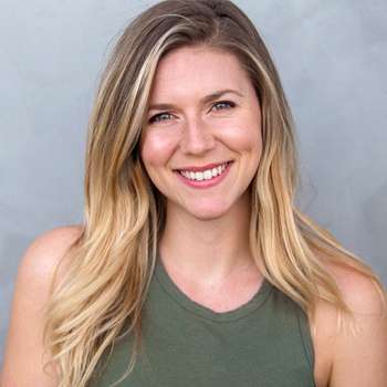 Closeup of woman smiling