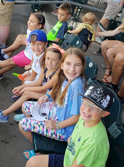 kids at baseball game