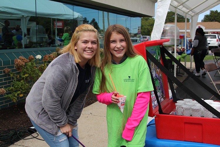 girl with snowcone