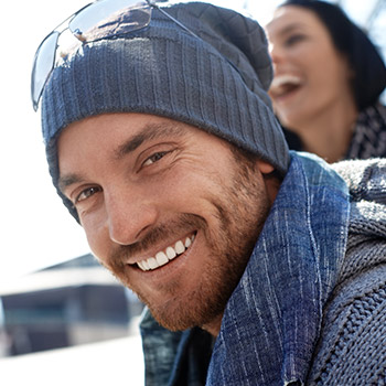 Young man with healthy smile