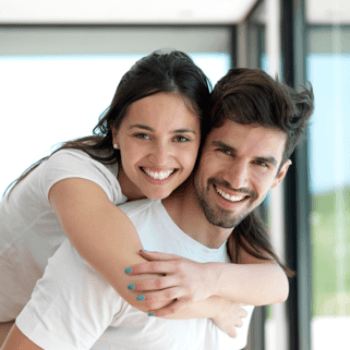 Smiling young couple